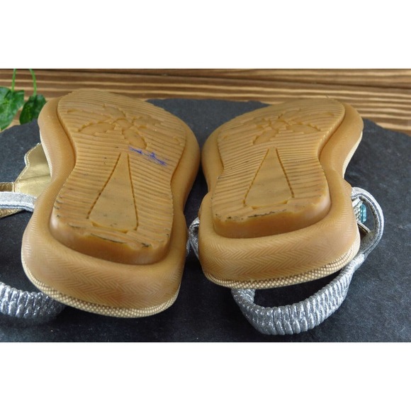 Siketu Size‎ 45 M Silver Gladiator Synthetic Women Sandal Shoes - Picture 6 of 7